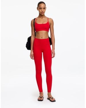ARKET Soft Active Leggings - Red