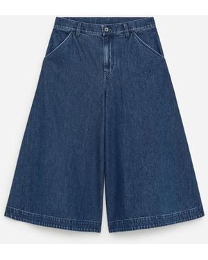 ARKET Denim Culotte Trousers - Blue