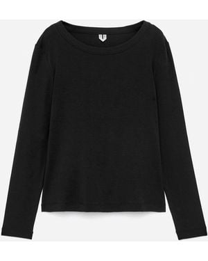ARKET Rib Long-Sleeve Top - Black