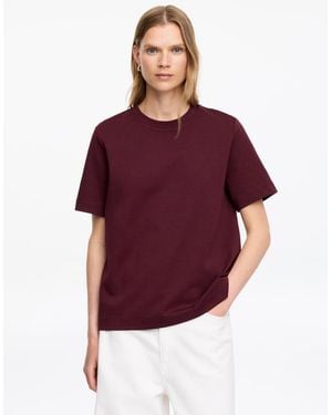 ARKET Signature Constructed T-Shirt - Red