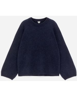ARKET Alpaca-Wool Blend Jumper - Blue