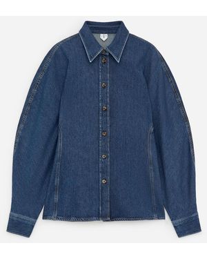 ARKET Sculpted Denim Shirt - Blue
