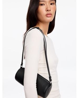 ARKET Zylindrische Schultertasche Aus Leder - Weiß
