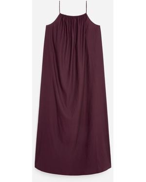 ARKET Lyocell Cotton Beach Dress - Purple