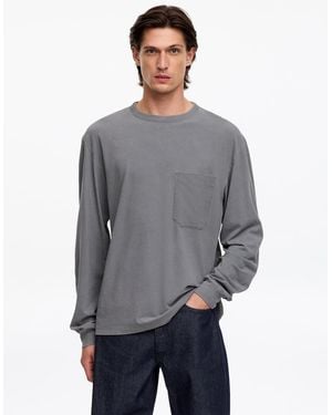 ARKET Lockeres Langarmshirt - Grau