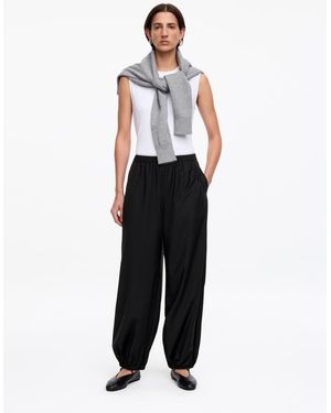 ARKET Barrel-Leg Trousers - Black