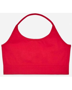 ARKET Seamless Halterneck Top - Red