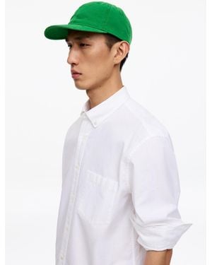 ARKET Washed Cotton Canvas Cap - Green