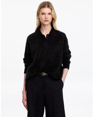ARKET Cashmere Polo Jumper - Black