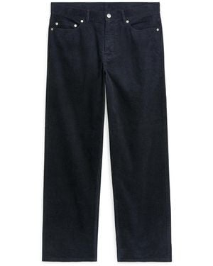 ARKET Loose Corduroy Trousers - Blue