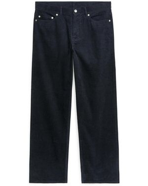 ARKET Loose Corduroy Trousers - Blue