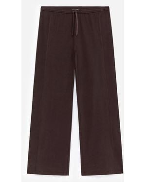 ARKET Wide Sports Trousers - Brown