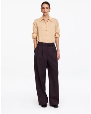 ARKET Wide Tailored Trousers - Purple