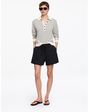 ARKET Popeline-Shorts Mit Kordelzug - Schwarz