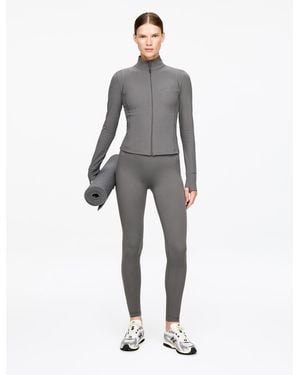ARKET Soft Zip-Up Training Jacket - Grey
