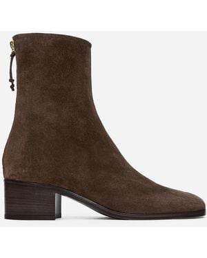 ARKET Suede Ankle Boots - White