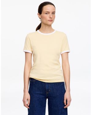 ARKET Ribbed T-Shirt - Blue