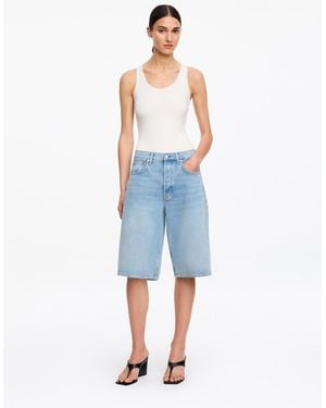 ARKET Long Denim Shorts - Blue