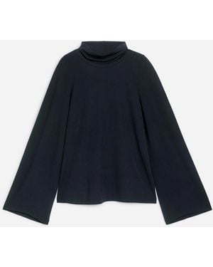 ARKET Flare-Sleeve Top - Blue