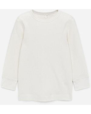 ARKET Waffle Jersey Top - White