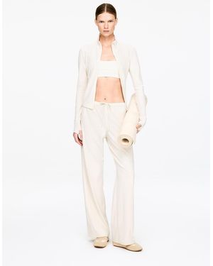 ARKET Wide Sports Trousers - White
