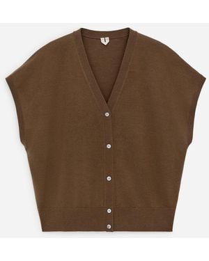 ARKET Merino Wool Vest - Brown