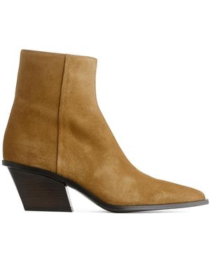 ARKET Suede Ankle Boots - Brown