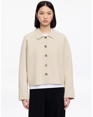 ARKET Knitted Cotton Jacket - Natural