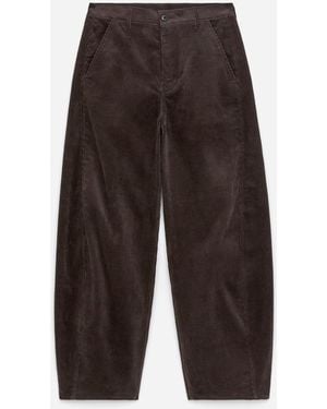 ARKET Barrel-Leg Corduroy Trousers - Brown