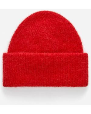 ARKET Alpaca-Wool Blend Beanie - Red