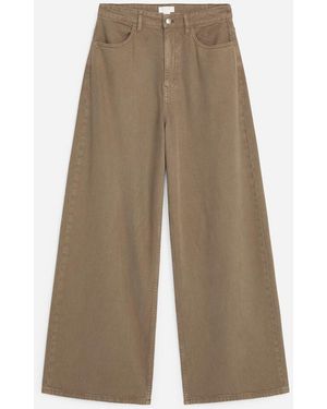 ARKET Wide Trousers - Natural