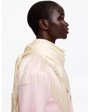 ARKET Jacquard Silk Scarf - Brown