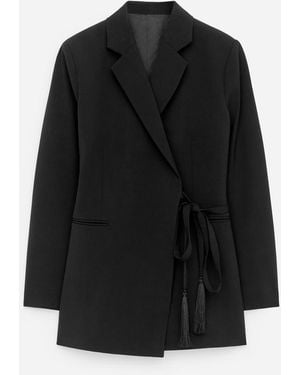 ARKET Wrap Blazer - Black