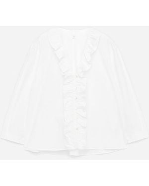 ARKET Frill Blouse - White