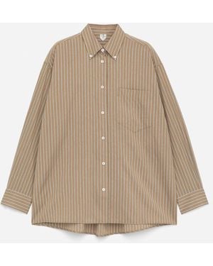 ARKET Cotton-Silk Shirt - Natural