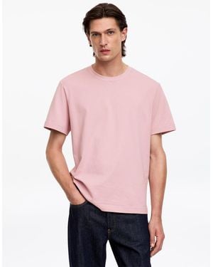 ARKET 220 Gsm Relaxed T-Shirt - Pink