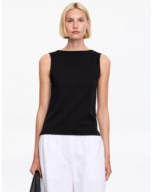 ARKET Boat Neck Tank Top - Black