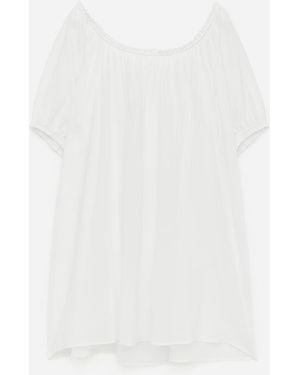 ARKET Cotton Voile Beach Dress - White