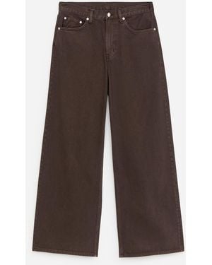ARKET Cloud Loose Wide Jeans - Brown