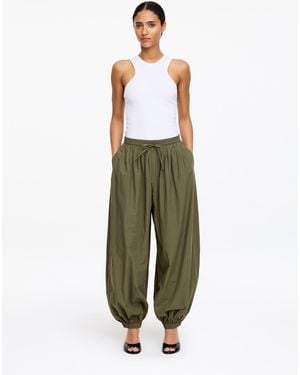 ARKET Balloon Cotton Trousers - Green