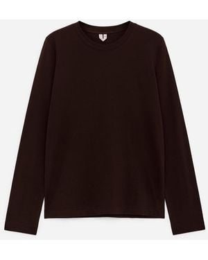 ARKET Signature Long-Sleeve T-Shirt - Black