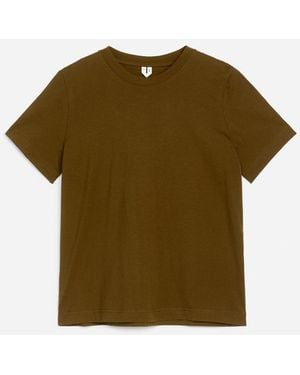 ARKET Signature Short-Sleeve T-Shirt - Green