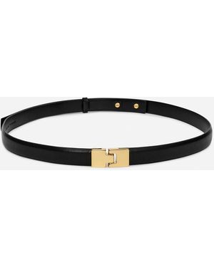 ARKET Buckle Leather Belt - Black