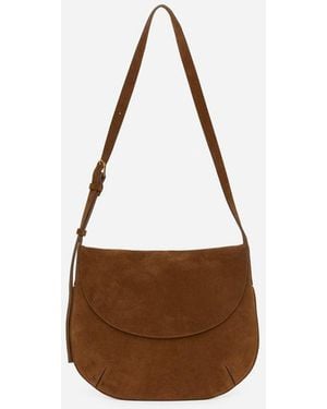 ARKET Suede Crossbody Bag - Grey