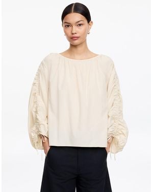 ARKET Gathered Blouse - Natural