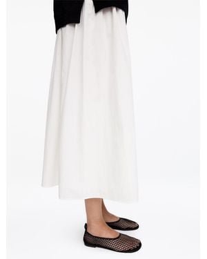 ARKET Mesh Ballerina Flats - White