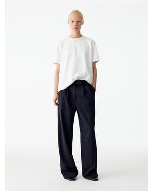 ARKET Tailored Wool-Blend Trousers - Blue