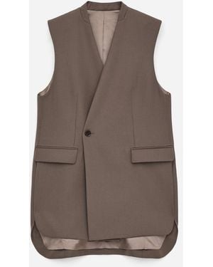ARKET Tailored Wool-Blend Vest - Brown