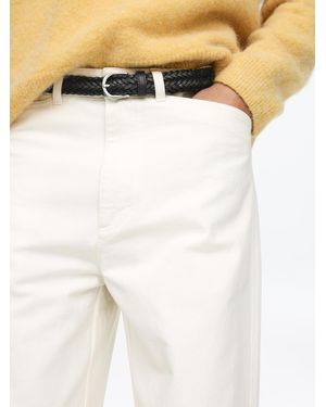 ARKET Braided Leather Belt - Natural