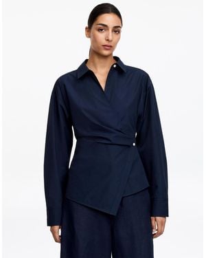 ARKET Wrap Shirt - Blue